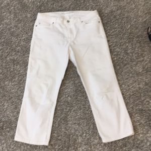 Michael Kors white denim capris size 6